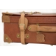 Velký kožený zavazadlový kufr